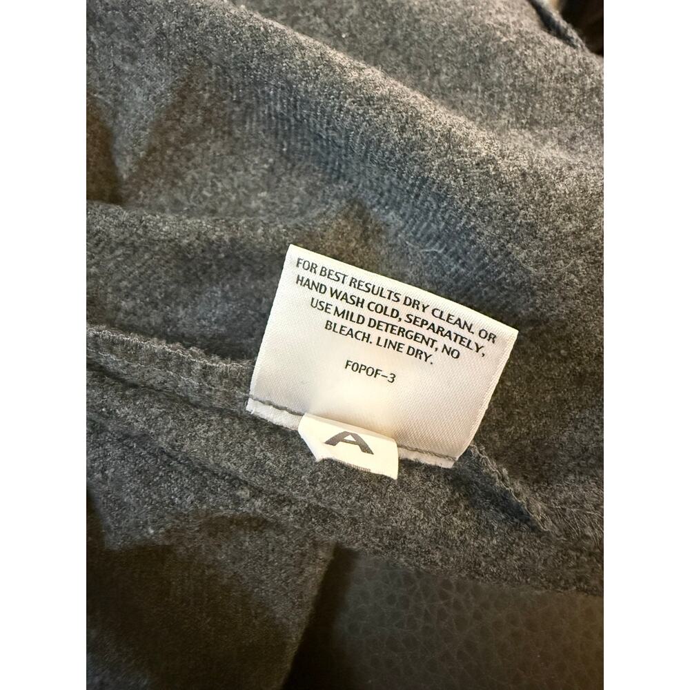 Eileen Fisher CHARCOAL Wool Blend Cami w/shirring Medium. Raw edge hem . - Picture 7 of 7